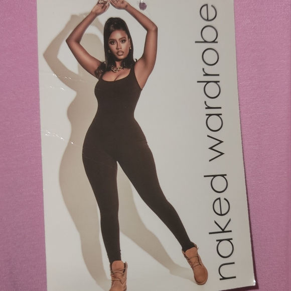 NWT Naked Wardrobe Baby Pastal Light Pink One Shoulder Long Sleeve Dress - Picture 2 of 10